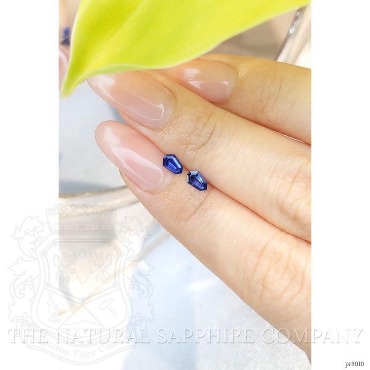 0.55 Ct.Tw. Blue Sapphire Pair from Ceylon (Sri Lanka)