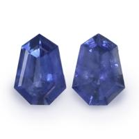 1.46&nbsp;Ct.Tw.Total Carat Weight Blue Sapphire Pair from Ceylon (Sri Lanka) Video