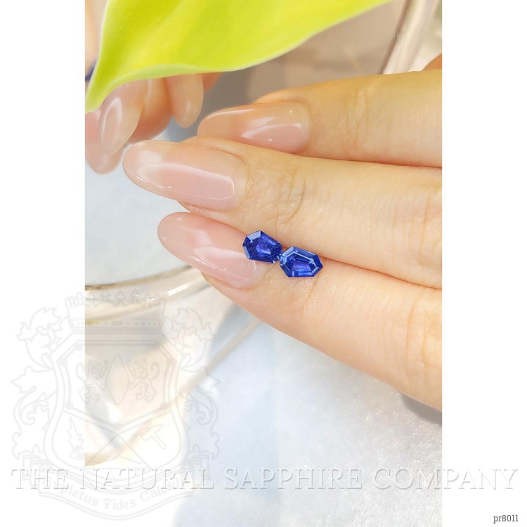 1.46 Ct.Tw. Blue Sapphire Pair from Ceylon (Sri Lanka)
