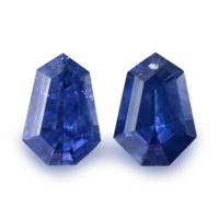 1.34&nbsp;Ct.Tw.Total Carat Weight Blue Sapphire Pair from Ceylon (Sri Lanka) Video