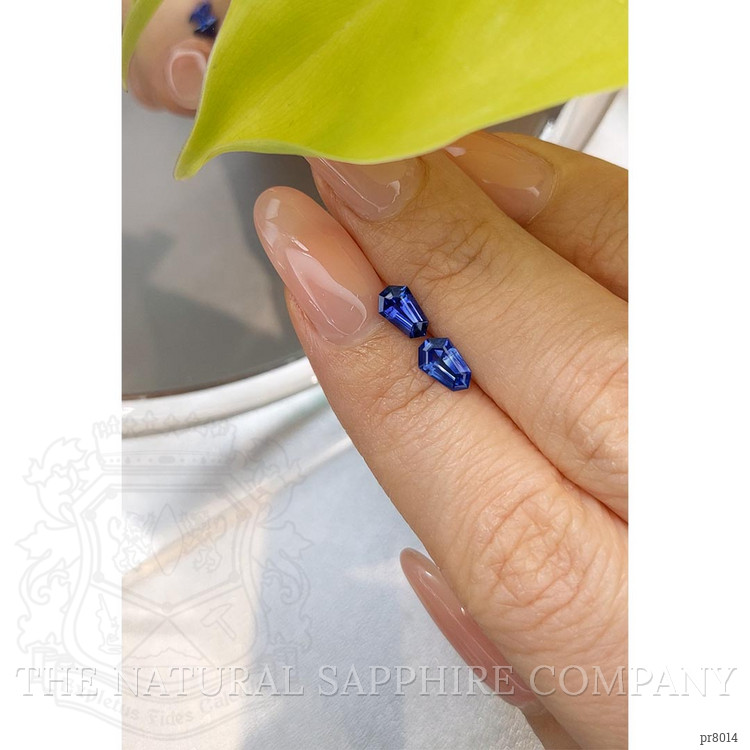 1.13 Ct.Tw. Blue Sapphire Pair from Ceylon (Sri Lanka)