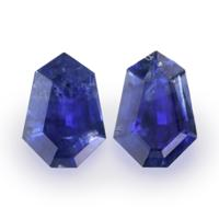 1.45&nbsp;Ct.Tw.Total Carat Weight Blue Sapphire Pair from Ceylon (Sri Lanka) Video