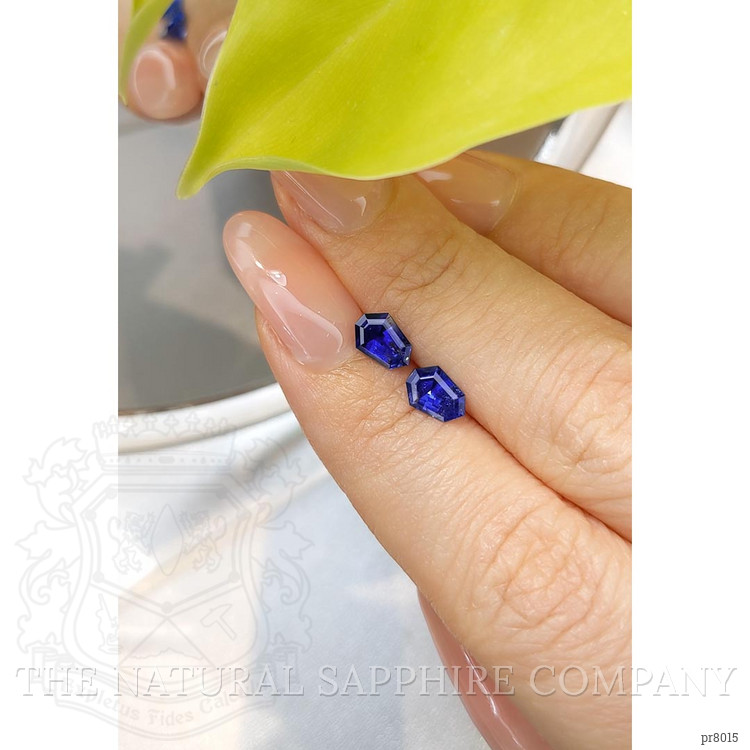 1.45 Ct.Tw. Blue Sapphire Pair from Ceylon (Sri Lanka)