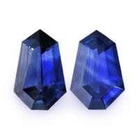 0.79&nbsp;Ct.Tw.Total Carat Weight Blue Sapphire Pair from Ceylon (Sri Lanka) Video