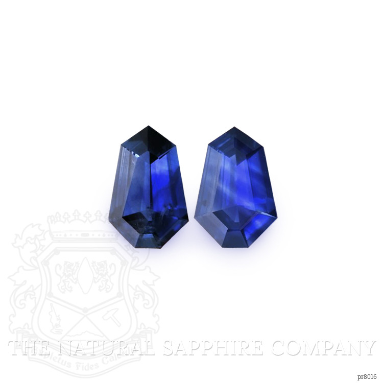 0.79 Ct.Tw. Blue Sapphire Pair from Ceylon (Sri Lanka)