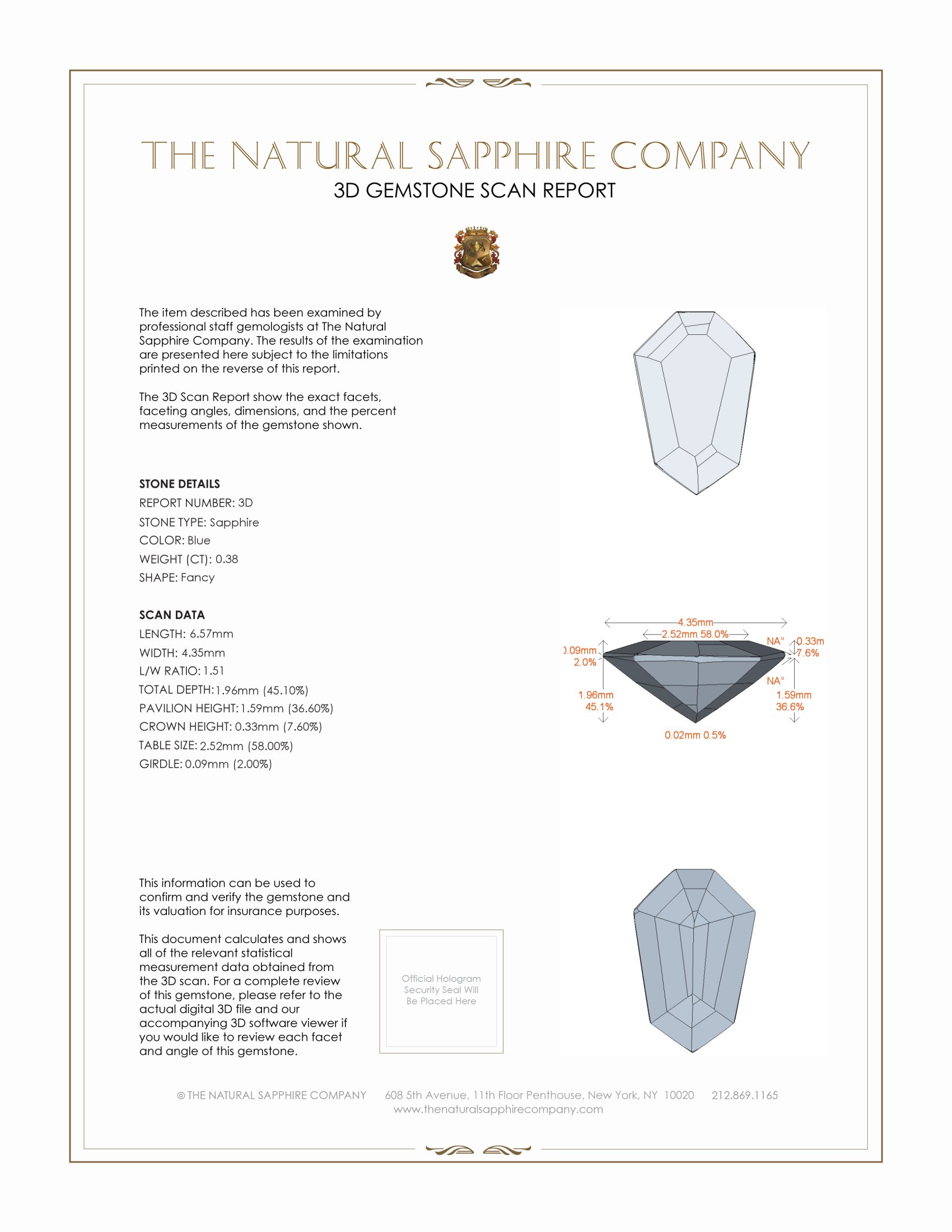 0.79 Ct.Tw. Blue Sapphire Pair from Ceylon (Sri Lanka)