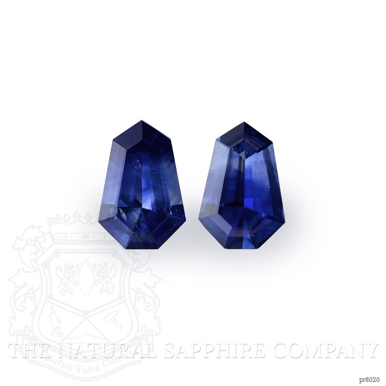 0.94 Ct.Tw. Blue Sapphire Pair from Ceylon (Sri Lanka)