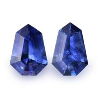 0.97&nbsp;Ct.Tw.Total Carat Weight Blue Sapphire Pair from Ceylon (Sri Lanka) Video
