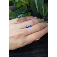 0.97&nbsp;Ct.Tw.Total Carat Weight Blue Sapphire Pair from Ceylon (Sri Lanka) Life Style