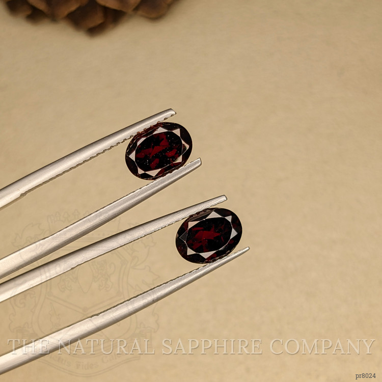 2.63 Ct.Tw. Garnet Pair from Ceylon (Sri Lanka)