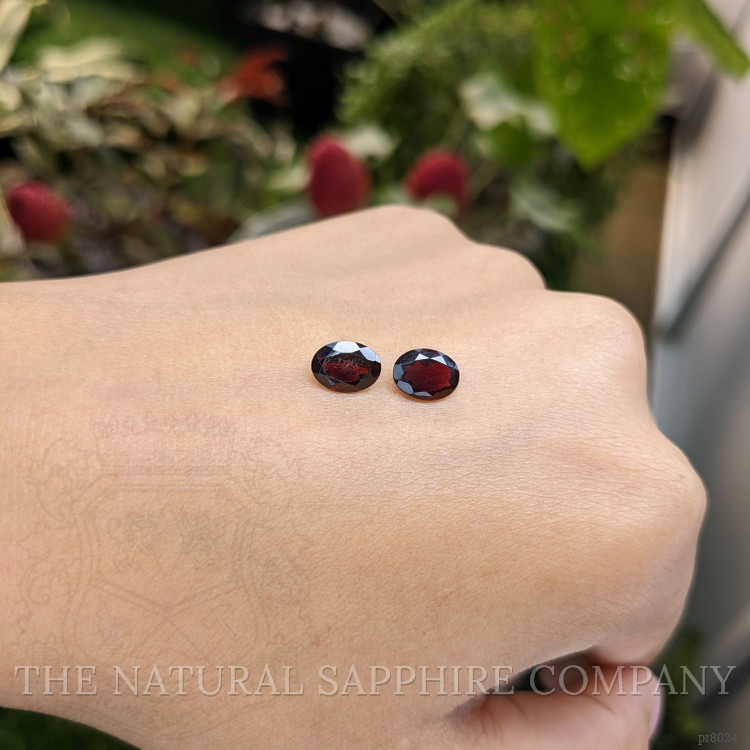 2.63 Ct.Tw. Garnet Pair from Ceylon (Sri Lanka)