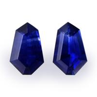 0.54&nbsp;Ct.Tw.Total Carat Weight Blue Sapphire Pair from Ceylon (Sri Lanka) Video