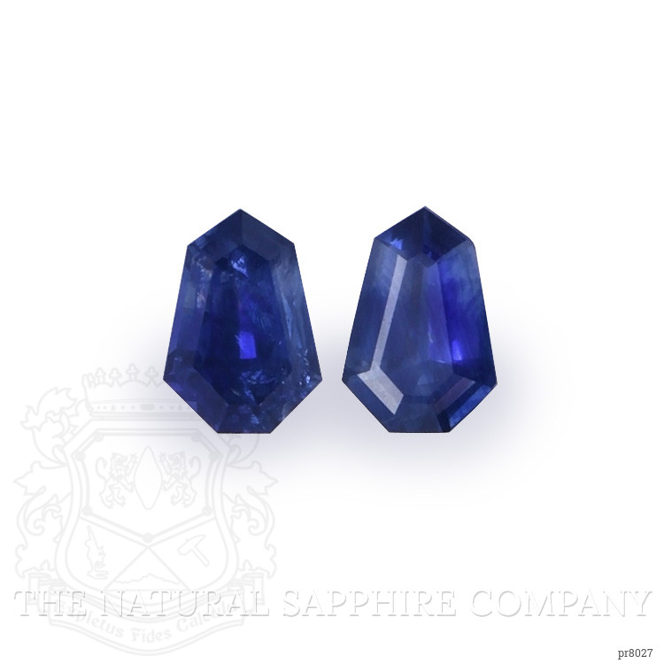 1.44 Ct.Tw. Blue Sapphire Pair from Ceylon (Sri Lanka)