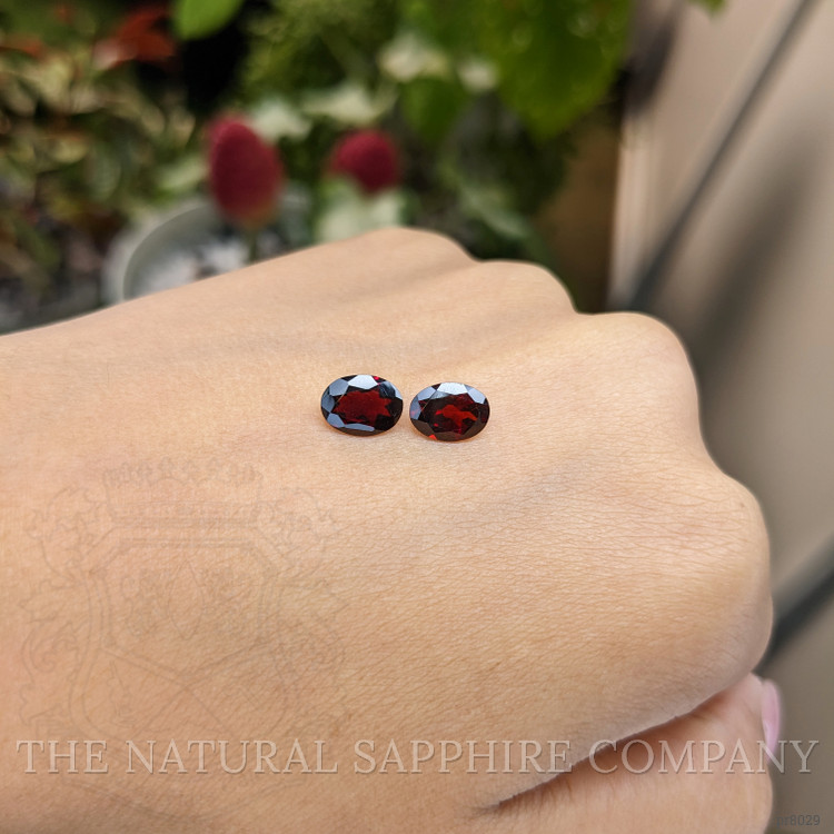 2.58 Ct.Tw. Garnet Pair from Ceylon (Sri Lanka)