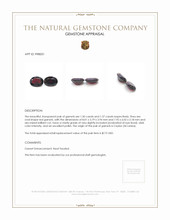 2.87 Ct.Tw.Total Carat Weight Red Garnet Pair from Ceylon (Sri Lanka) Appraisal