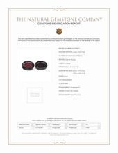 2.87 Ct.Tw.Total Carat Weight Red Garnet Pair from Ceylon (Sri Lanka) Scan Report