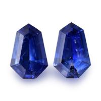 1.08&nbsp;Ct.Tw.Total Carat Weight Blue Sapphire Pair from Ceylon (Sri Lanka) Video