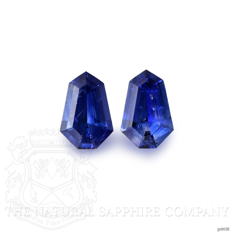 1.08 Ct.Tw. Blue Sapphire Pair from Ceylon (Sri Lanka)