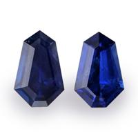 0.83&nbsp;Ct.Tw.Total Carat Weight Blue Sapphire Pair from Ceylon (Sri Lanka) Video