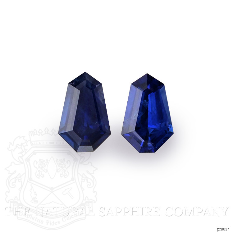 0.83 Ct.Tw. Blue Sapphire Pair from Ceylon (Sri Lanka)