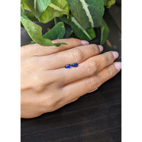 0.83&nbsp;Ct.Tw.Total Carat Weight Blue Sapphire Pair from Ceylon (Sri Lanka) Life Style