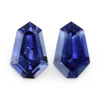 0.59&nbsp;Ct.Tw.Total Carat Weight Blue Sapphire Pair from Ceylon (Sri Lanka) Video