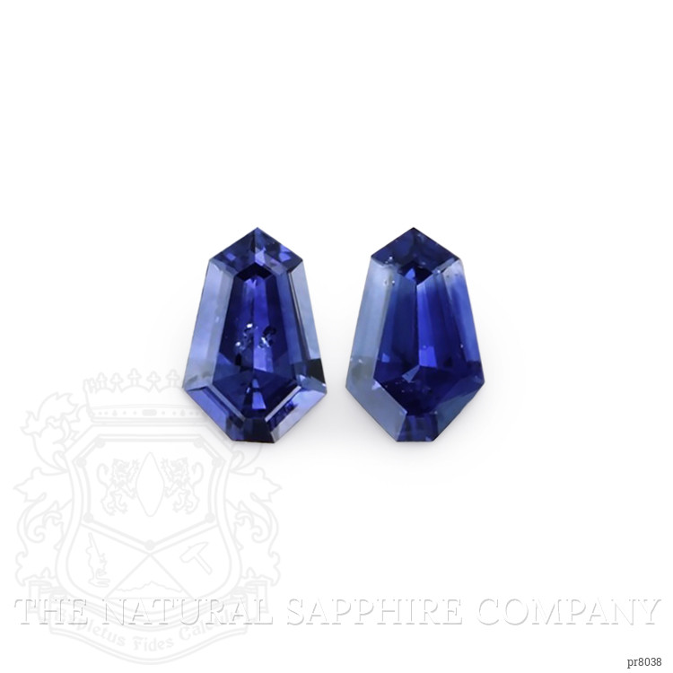 0.59 Ct.Tw. Blue Sapphire Pair from Ceylon (Sri Lanka)