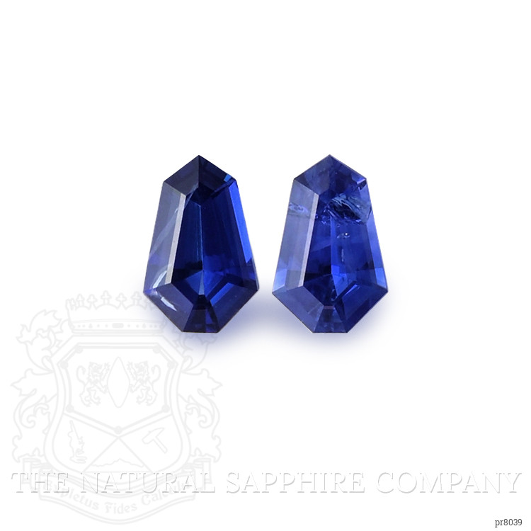 0.54 Ct.Tw. Blue Sapphire Pair from Ceylon (Sri Lanka)