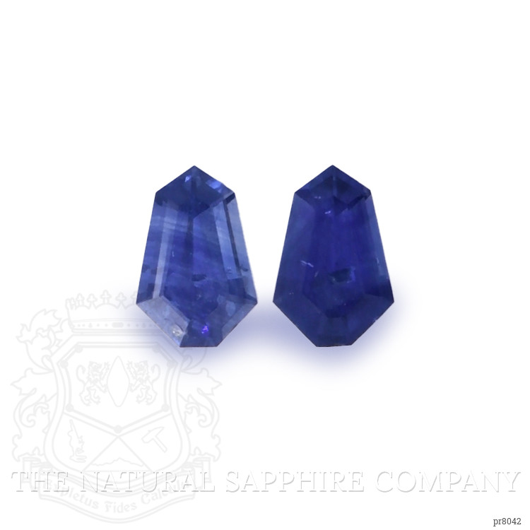 0.57 Ct.Tw. Blue Sapphire Pair from Ceylon (Sri Lanka)