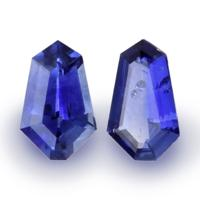 0.48&nbsp;Ct.Tw.Total Carat Weight Blue Sapphire Pair from Ceylon (Sri Lanka) Video