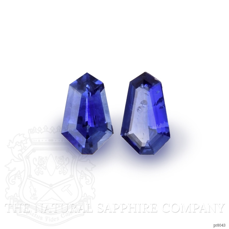 0.48 Ct.Tw. Blue Sapphire Pair from Ceylon (Sri Lanka)