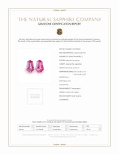 0.71 Ct.Tw.Total Carat Weight Pink Sapphire Pair from Ceylon (Sri Lanka) Scan Report