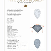 4.59 Ct.Tw.Total Carat Weight Sapphire Pair from Ceylon (Sri Lanka) 3 D Scan Report