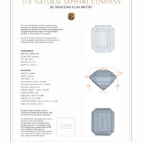 3.10 Ct.Tw.Total Carat Weight Yellow Sapphire Pair from Ceylon (Sri Lanka) 3 D Scan Report