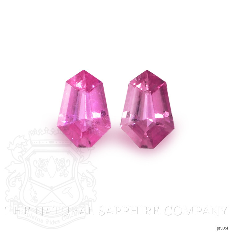 0.68 Ct.Tw. Pink Sapphire Pair from Ceylon (Sri Lanka)