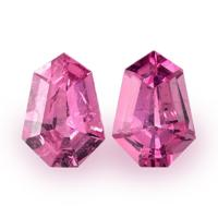 1.20&nbsp;Ct.Tw.Total Carat Weight Pink Sapphire Pair from Ceylon (Sri Lanka) Video