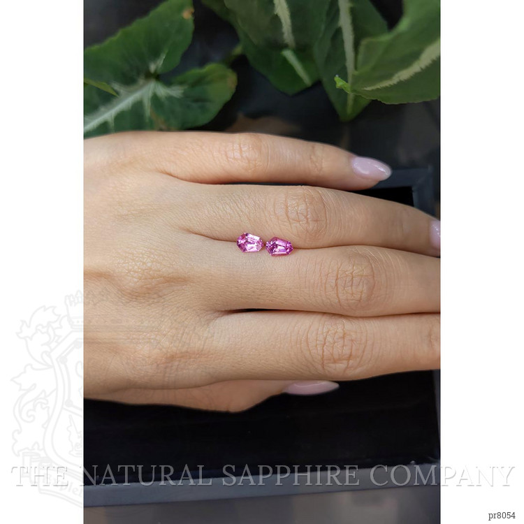 1.20 Ct.Tw. Pink Sapphire Pair from Ceylon (Sri Lanka)