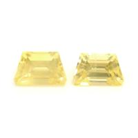 1.13&nbsp;Ct.Tw.Total Carat Weight Yellow Sapphire Pair from Ceylon (Sri Lanka) Video