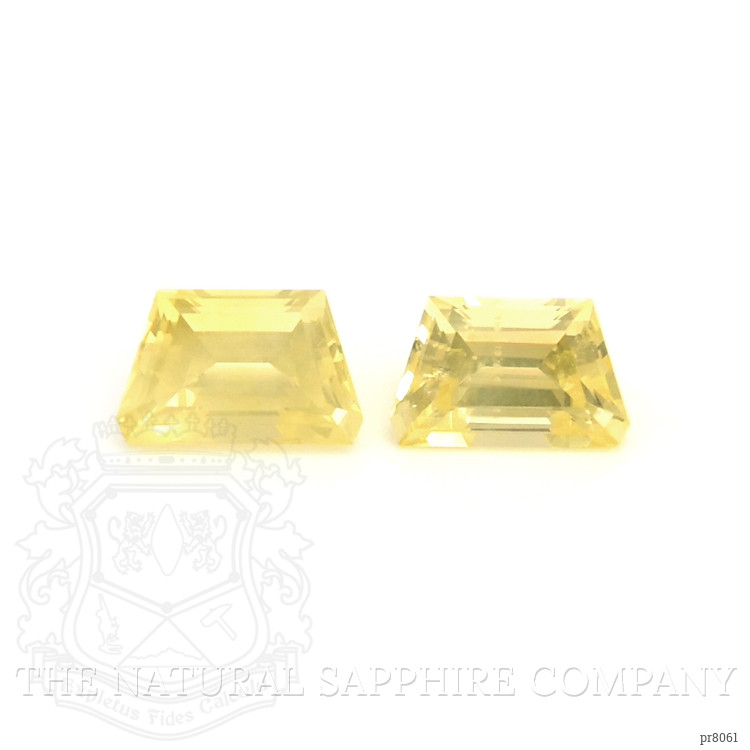 1.13 Ct.Tw. Yellow Sapphire Pair from Ceylon (Sri Lanka)