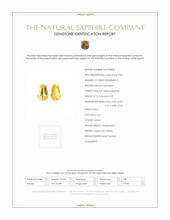 0.73&nbsp;Ct.Tw.Total Carat Weight Yellow Sapphire Pair from Ceylon (Sri Lanka) Scan Report