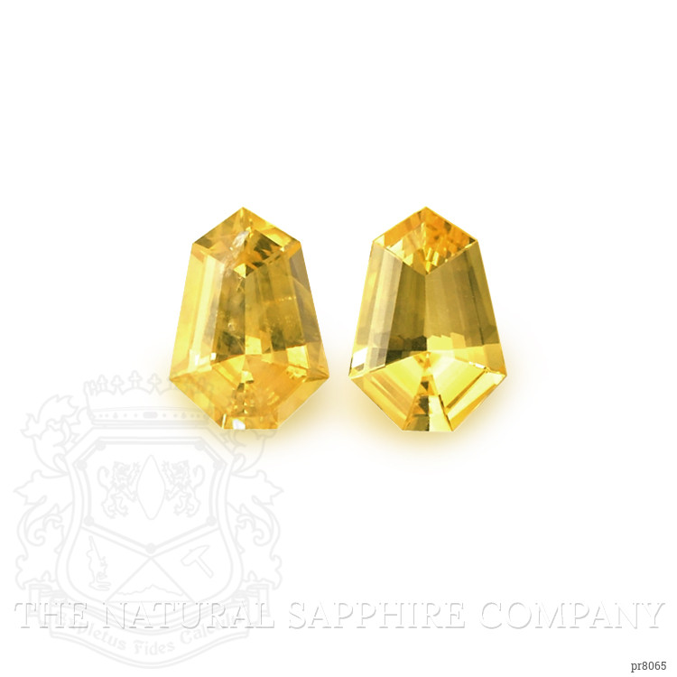 1.08 Ct.Tw. Yellow Sapphire Pair from Ceylon (Sri Lanka)