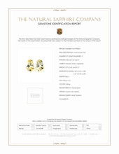 1.12&nbsp;Ct.Tw.Total Carat Weight Yellow Sapphire Pair from Ceylon (Sri Lanka) Scan Report