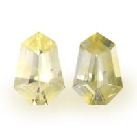 1.09&nbsp;Ct.Tw.Total Carat Weight Yellow Sapphire Pair from Ceylon (Sri Lanka) Video