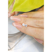 1.06&nbsp;Ct.Tw.Total Carat Weight White Sapphire Pair from Ceylon (Sri Lanka) Life Style