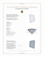 0.69&nbsp;Ct.Tw.Total Carat Weight White Sapphire Pair from Ceylon (Sri Lanka) 3 D Scan Report