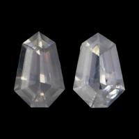 1.10&nbsp;Ct.Tw.Total Carat Weight White Sapphire Pair from Ceylon (Sri Lanka) Video