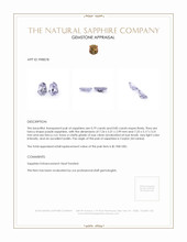 1.64&nbsp;Ct.Tw.Total Carat Weight Purple Sapphire Pair from Ceylon (Sri Lanka) Appraisal