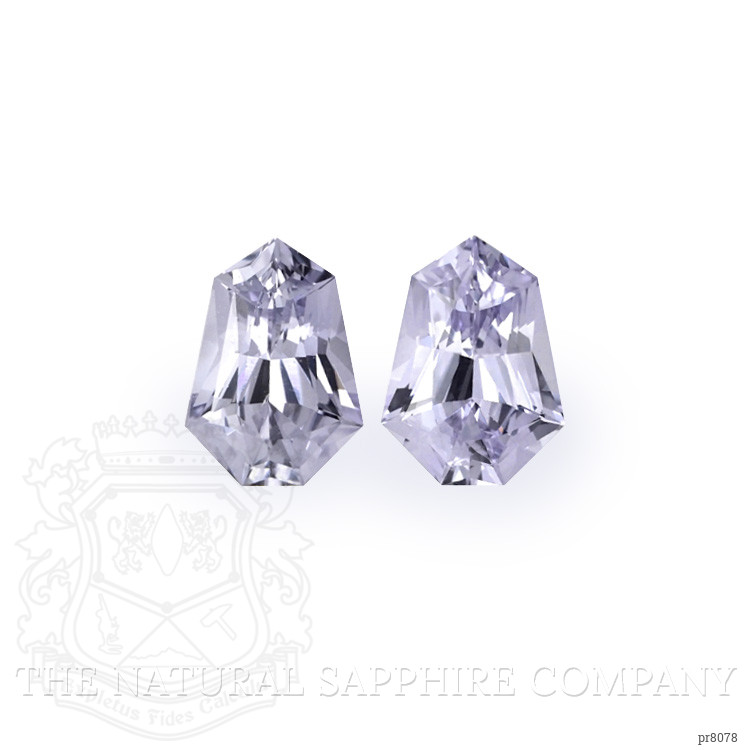 1.64 Ct.Tw. Purple Sapphire Pair from Ceylon (Sri Lanka)