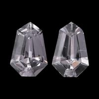0.89&nbsp;Ct.Tw.Total Carat Weight White Sapphire Pair from Ceylon (Sri Lanka) Video