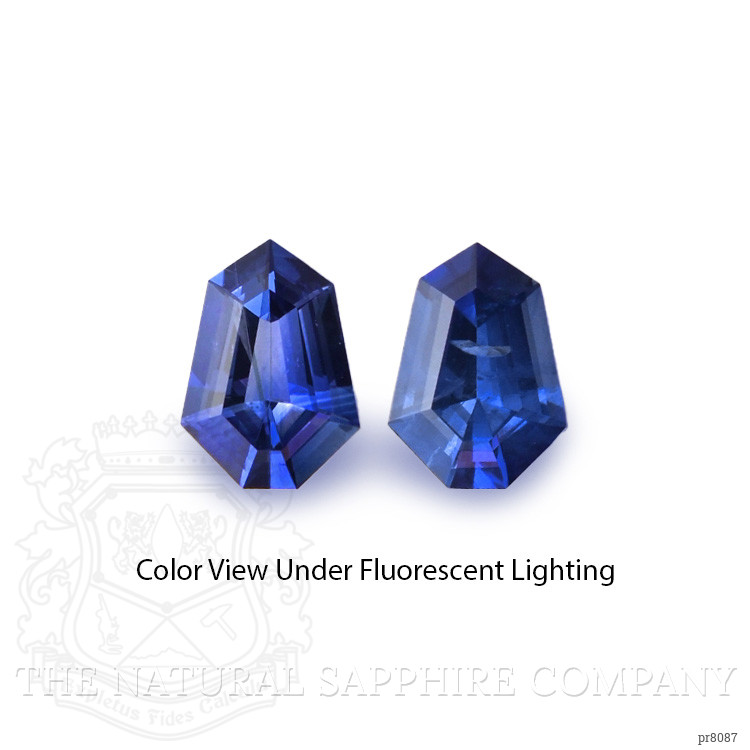 1.48 Ct.Tw. Color Change Sapphire Pair from Ceylon (Sri Lanka)
